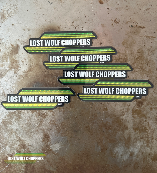 Lost Wolf Choppers Sticker Fat