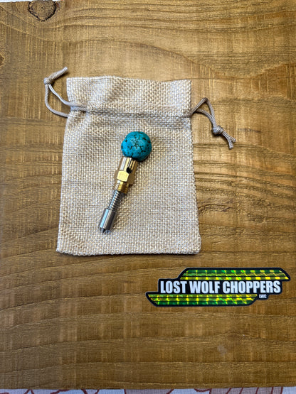 Turquoise S&S Choke Knob