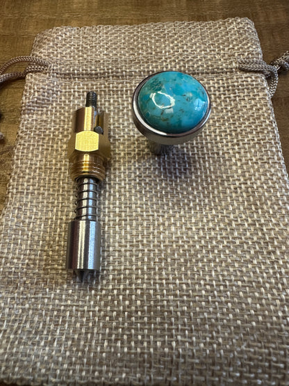 Arizona Turquoise S&S Enricher Choke Knob Long