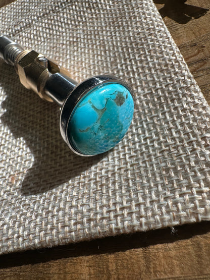 Kingman Arizona Turquoise S&S Enricher Choke Knob (Long cup)