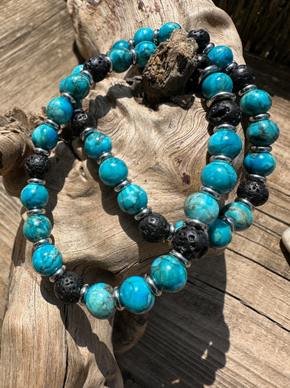 Arizona Turquoise Bracelet (Lava)