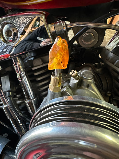 Amber S&S Enricher Choke Knob.