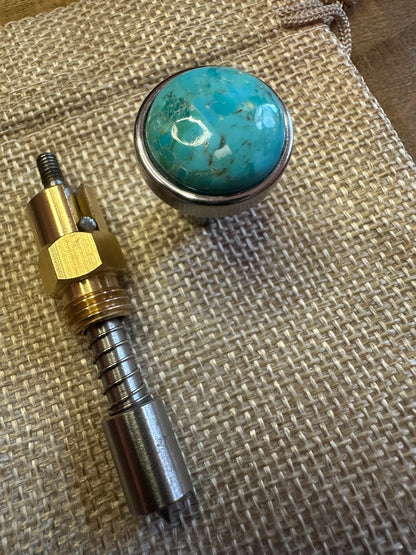 Arizona Turquoise S&S Enricher Choke Knob Long