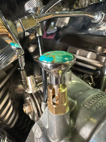 Kingman Arizona Turquoise S&S Enricher Choke Knob Short