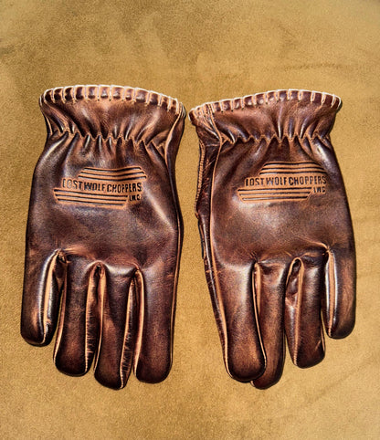Lost Wolf Choppers Gloves Brown