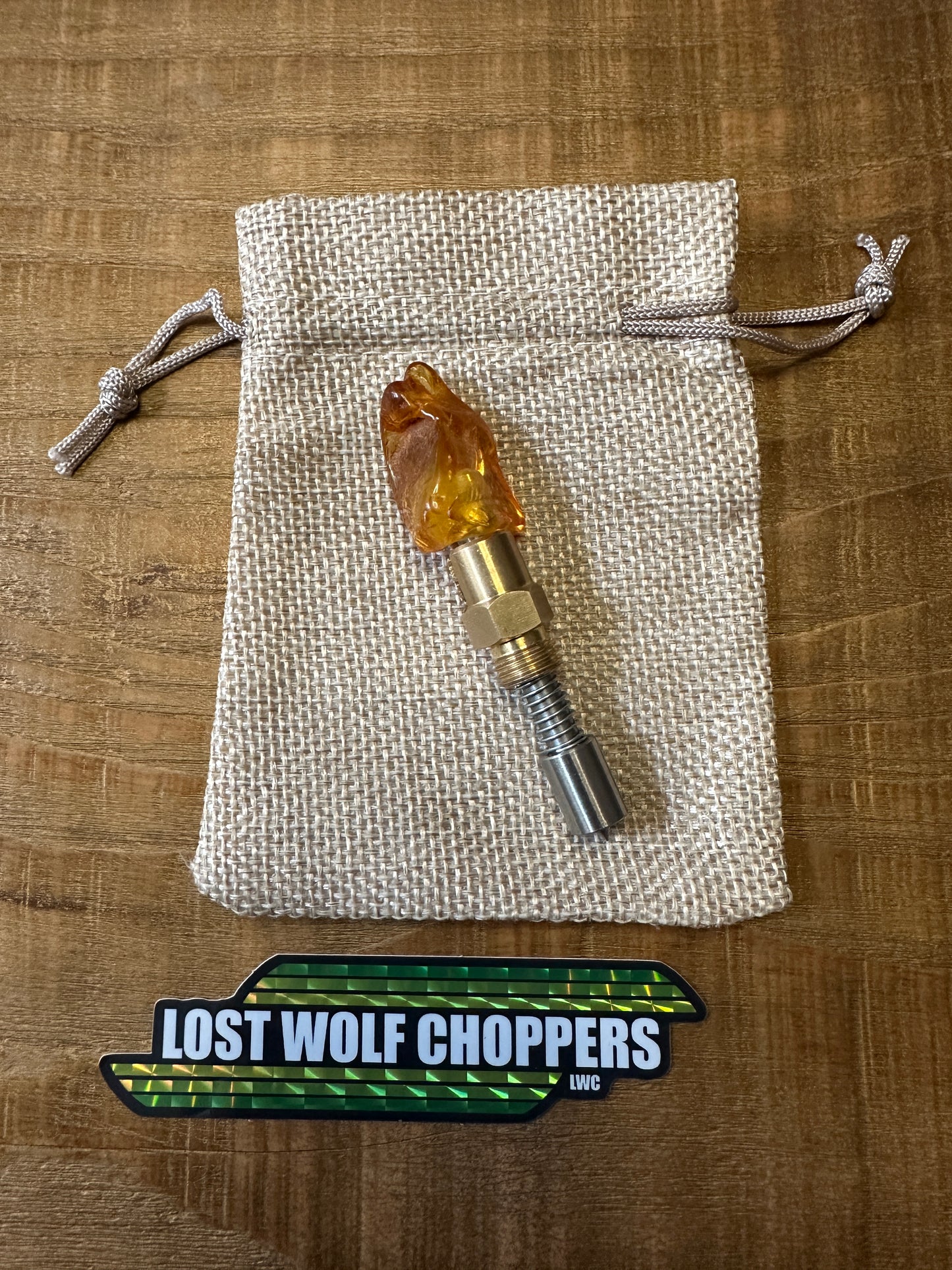 Amber S&S Enricher Choke Knob.