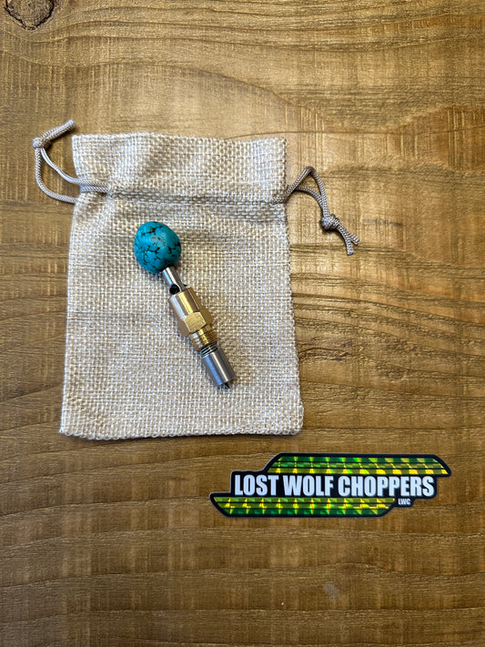 Turquoise S&S Choke Knob