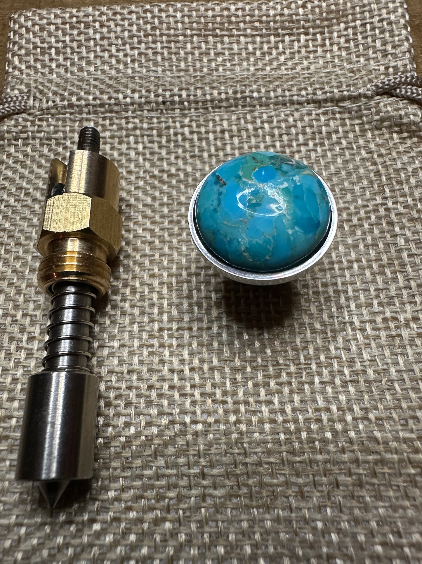 Arizona Turquoise S&S Enricher Choke Knob Short