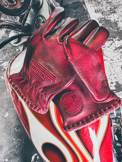 Lost Wolf Choppers Gloves Burnt Red