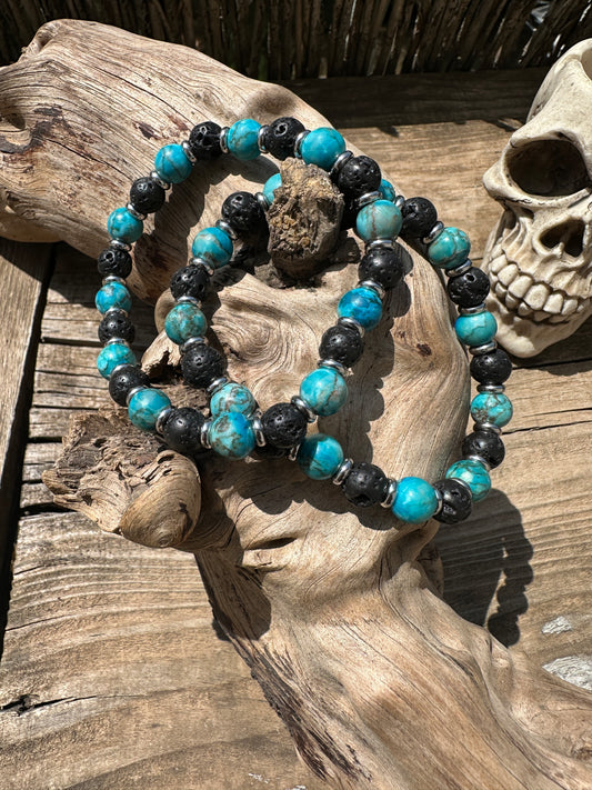 Arizona Turquoise Bracelet (Lava)