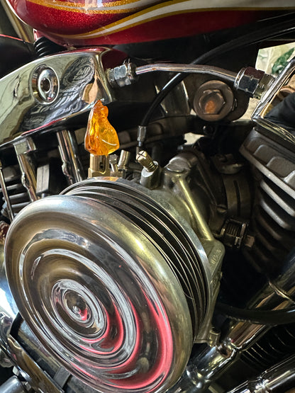 Amber S&S Enricher Choke Knob.