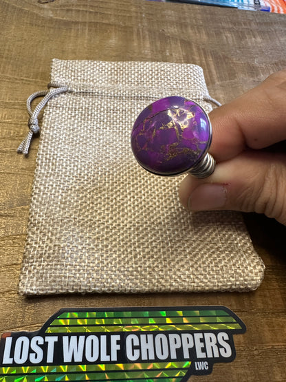 Mikuni HRS Short Idle Screw Purple Mohave Turquoise