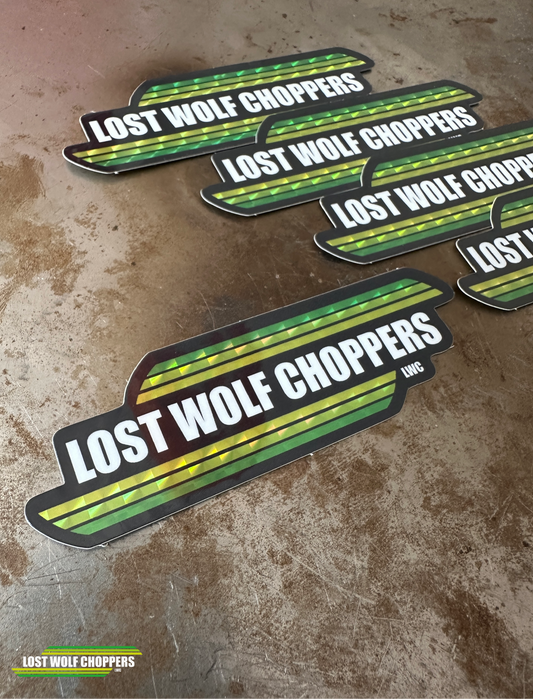 Lost Wolf Choppers Sticker Fat