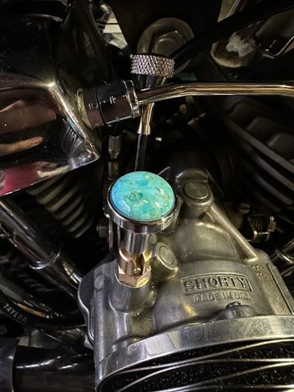Arizona Turquoise S&S Enricher Choke Knob Long