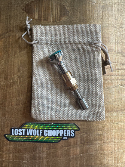Kingman Arizona Turquoise S&S Enricher Choke Knob (Long)