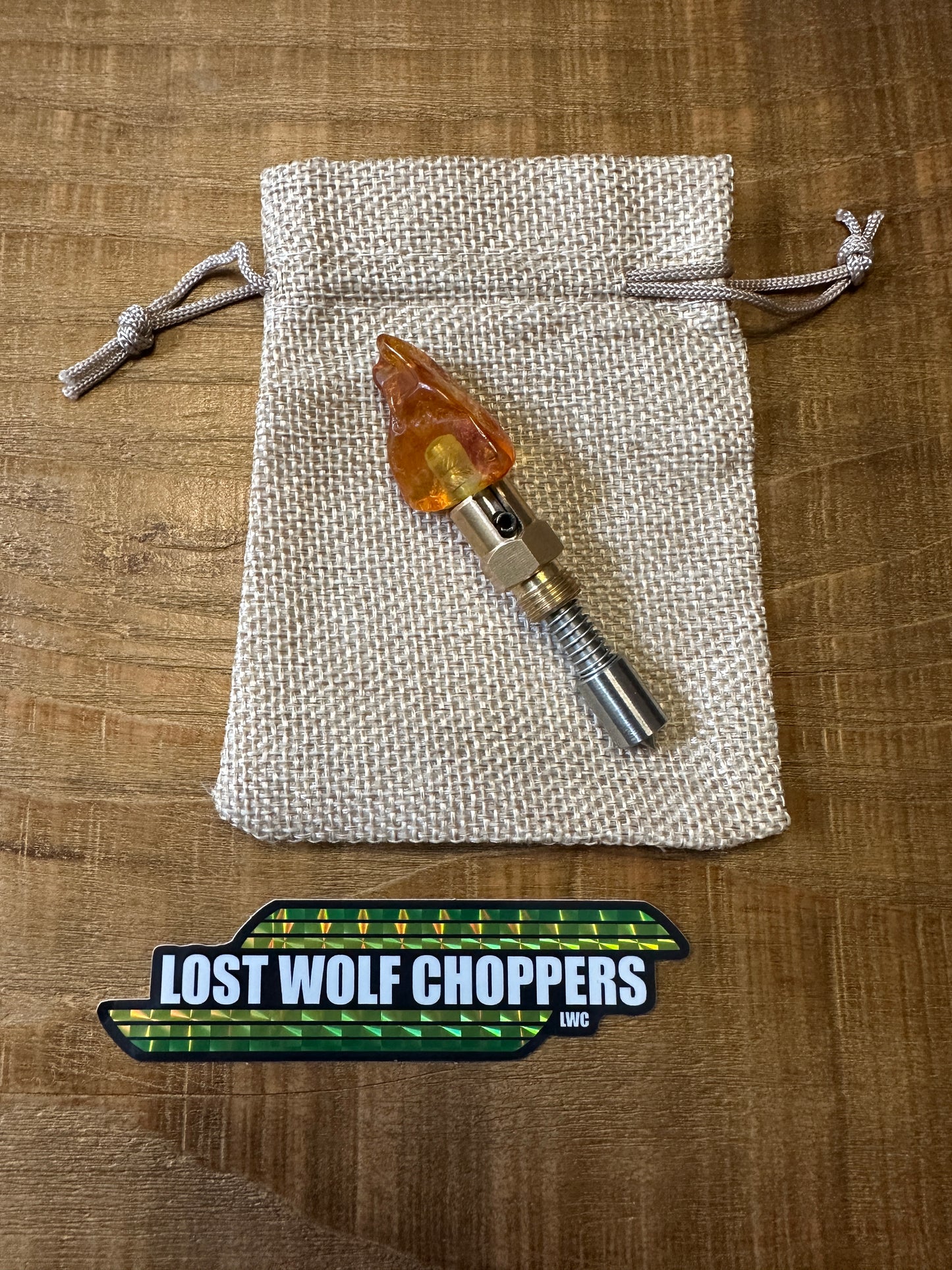 Amber S&S Enricher Choke Knob.