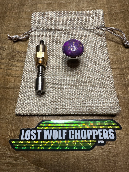 Mohave Turquoise S&S Enricher Choke Knob Short